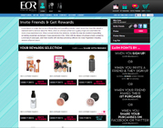 PSDtoHTML examples: Online store selling women's cosmetics